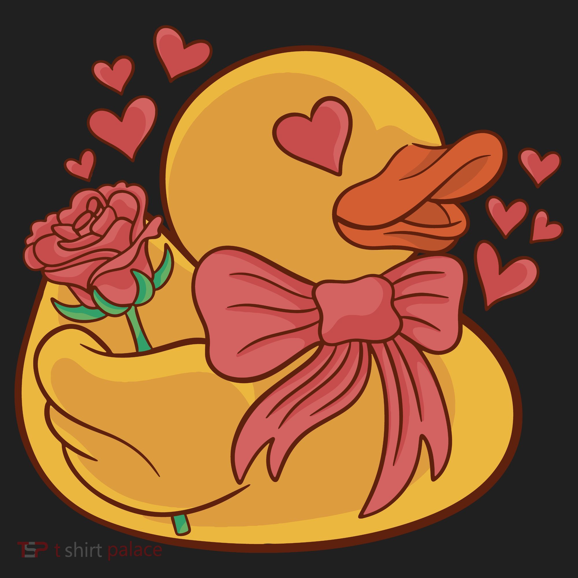 Rubber Duck Valentines Day Rose Cute Beanie