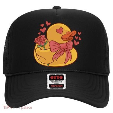 Rubber Duck Valentines Day Rose Cute Hat