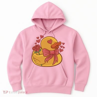 Rubber Duck Valentines Day Rose Cute Hoodie