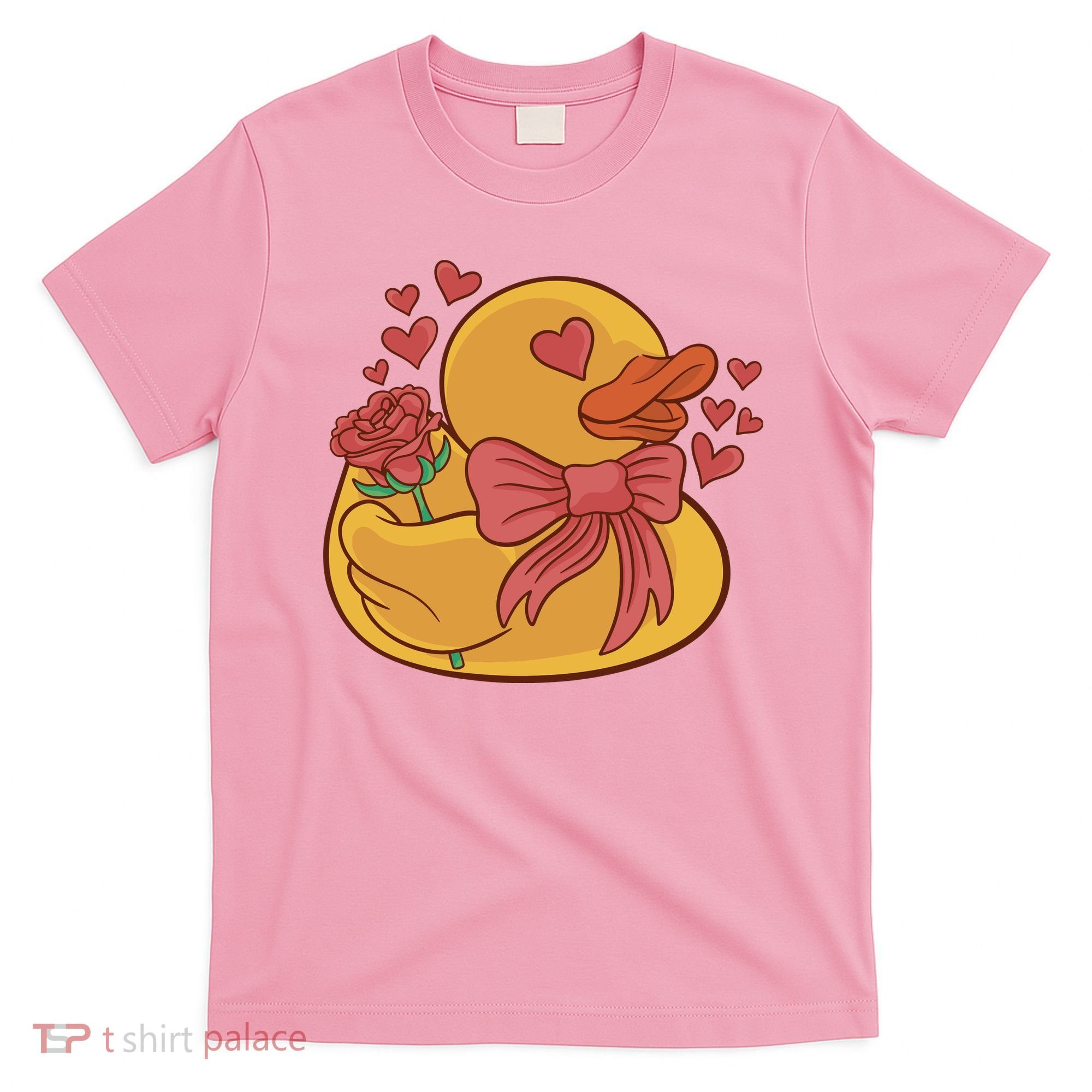 Rubber Duck Valentines Day Rose Cute T-Shirt