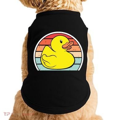 Rubber Duck Vintage Rubber Duckie Retro Doggie Tank