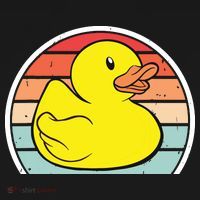 Rubber Duck Vintage Rubber Duckie Retro T-Shirt thumb 7