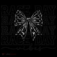 Race Day Vibes Checkered Coquette Bow Car Racing Race Day Coffee Mug thumb 5