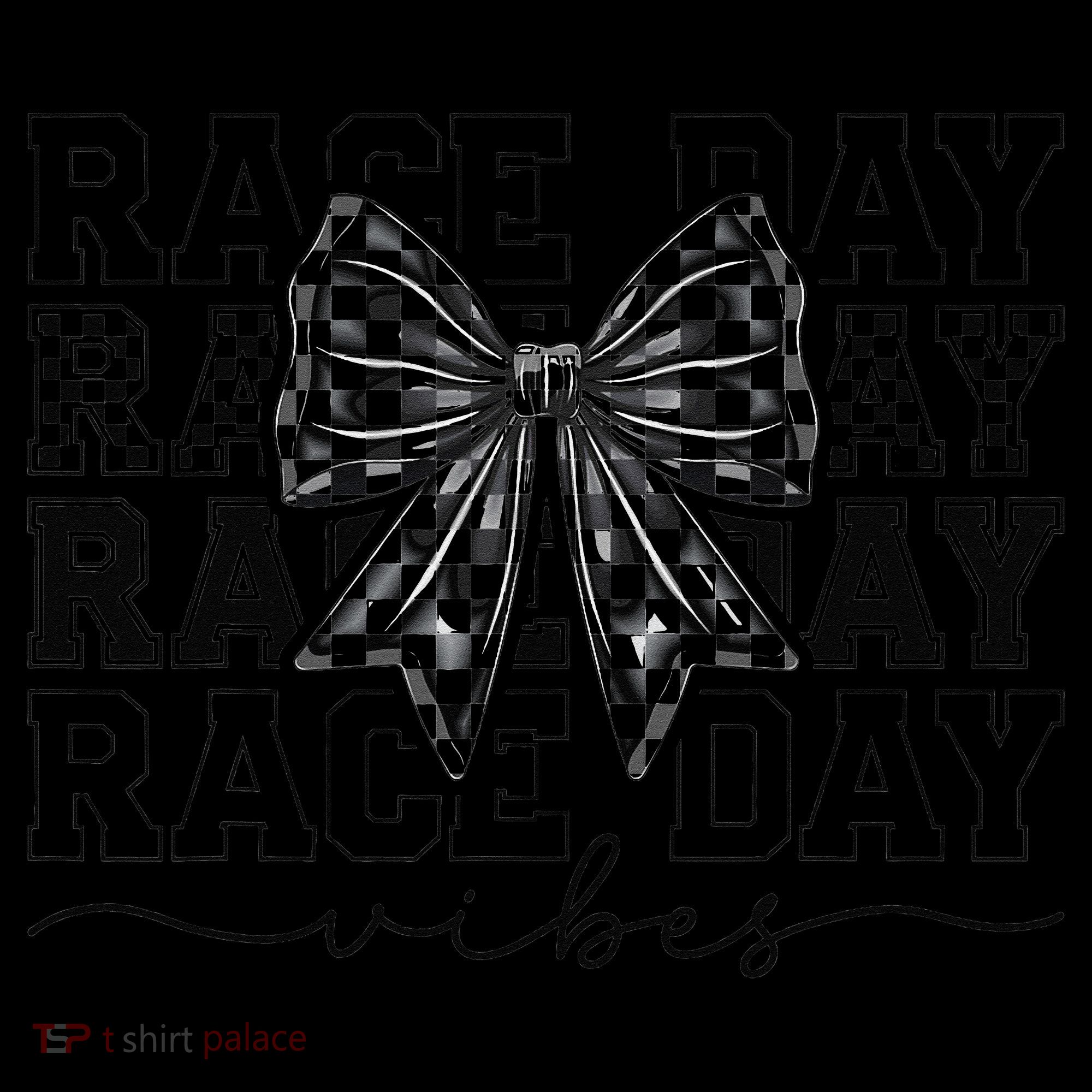 Race Day Vibes Checkered Coquette Bow Car Racing Race Day Coffee Mug