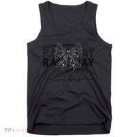 Race Day Vibes Checkered Coquette Bow Car Racing Race Day Tank Top thumb 0