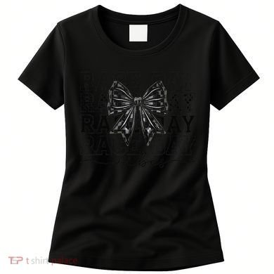 Race Day Vibes Checkered Coquette Bow Car Racing Race Day Women's T-Shirt