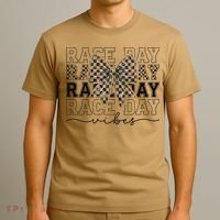 Race Day Vibes Checkered Coquette Bow Car Racing Race Day T-Shirt thumb 3