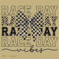 Race Day Vibes Checkered Coquette Bow Car Racing Race Day Mousepad thumb 1