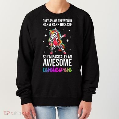 Rare Disease Warrior Unicorn Awareness Women's Sweatshirt