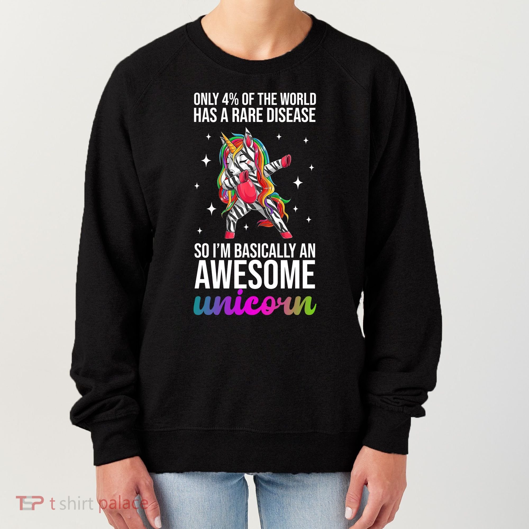 Rare Disease Warrior Unicorn Awareness Women's Sweatshirt