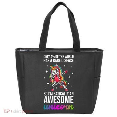 Rare Disease Warrior Unicorn Awareness Tote Bag