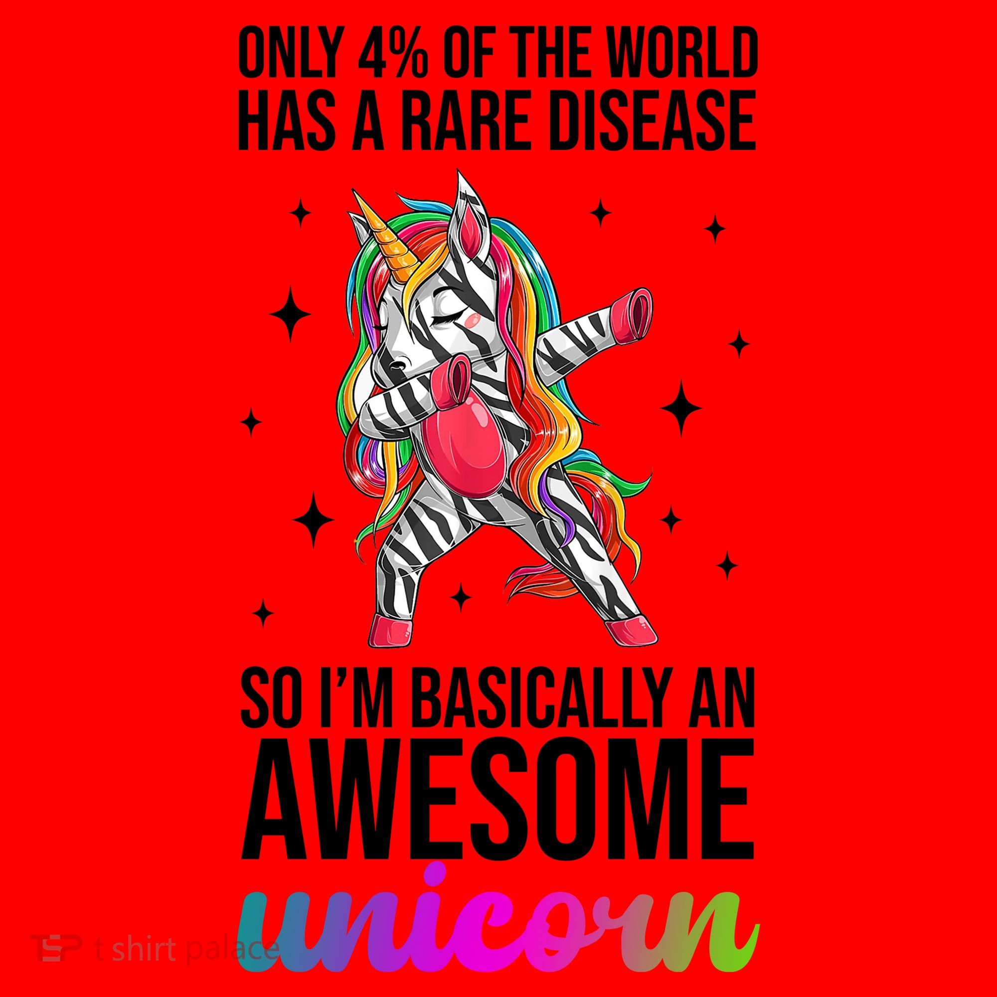 Rare Disease Warrior Unicorn Awareness Santa Hat