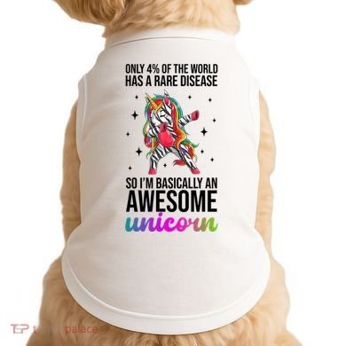 Rare Disease Warrior Unicorn Awareness Doggie Tank