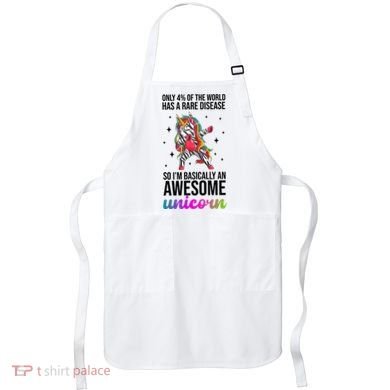 Rare Disease Warrior Unicorn Awareness Apron