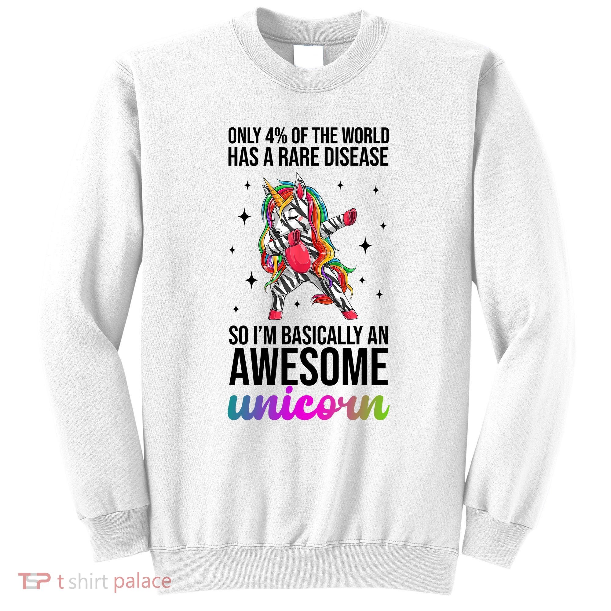 Rare Disease Warrior Unicorn Awareness Sweatshirt