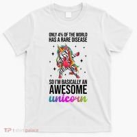 Rare Disease Warrior Unicorn Awareness T-Shirt thumb 0