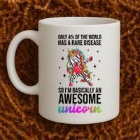 Rare Disease Warrior Unicorn Awareness Coffee Mug thumb 2
