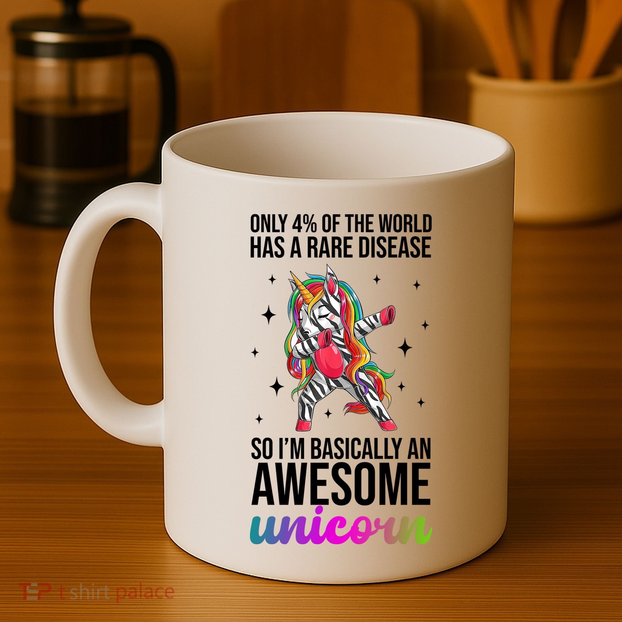 Rare Disease Warrior Unicorn Awareness Coffee Mug