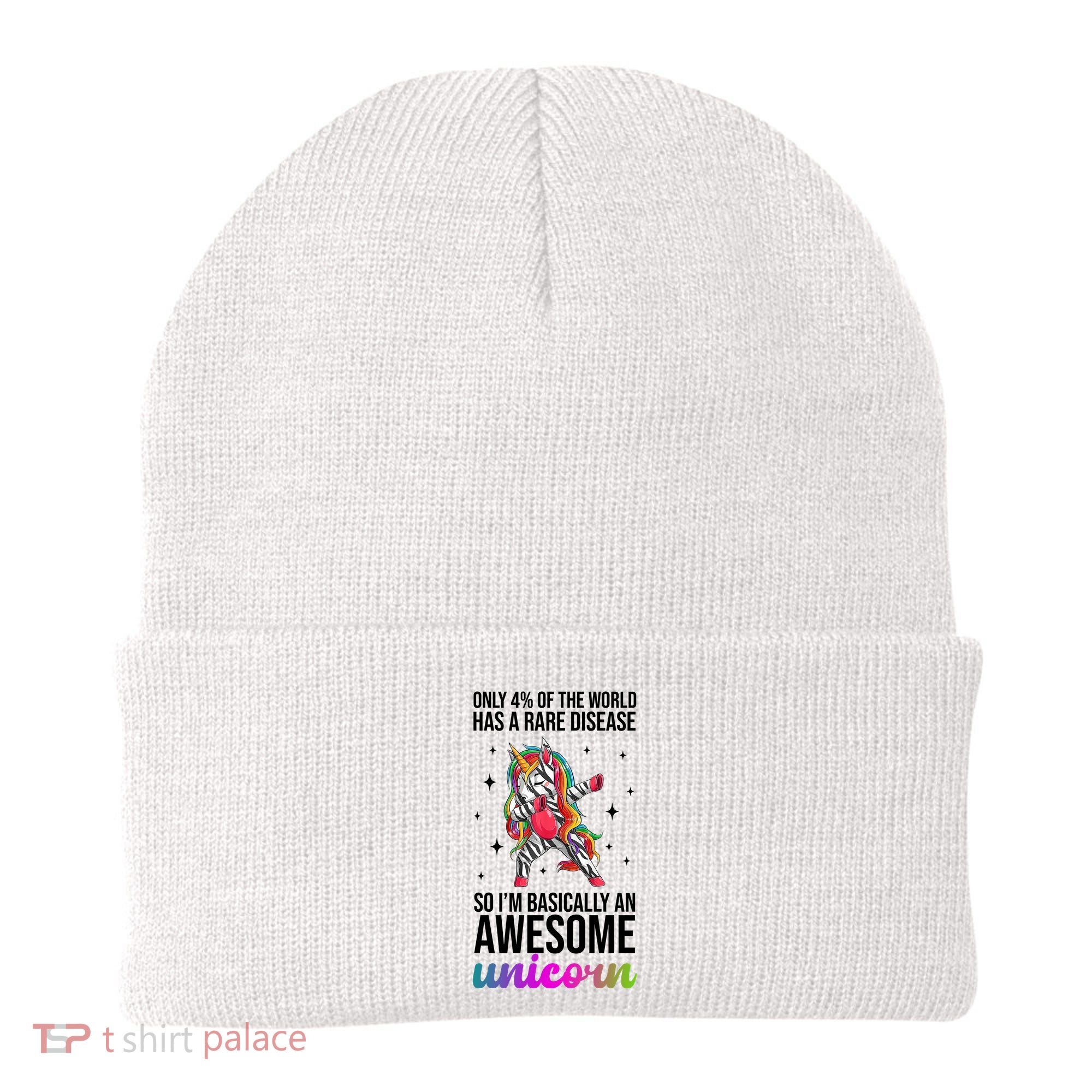 Rare Disease Warrior Unicorn Awareness Beanie