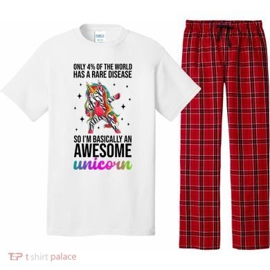 Rare Disease Warrior Unicorn Awareness Pajama Set