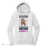 Rare Disease Warrior Unicorn Awareness Women's Hoodie thumb 0
