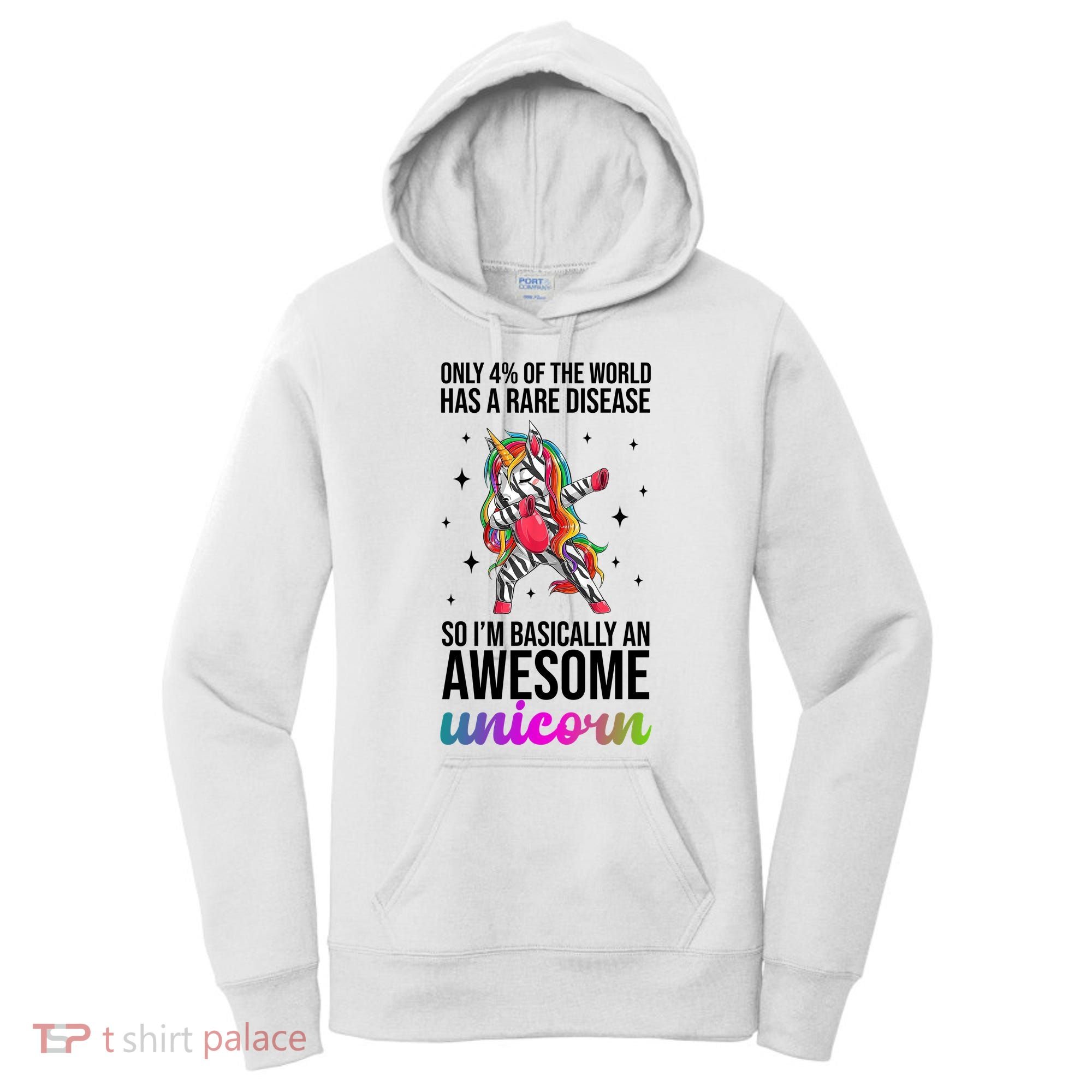 Rare Disease Warrior Unicorn Awareness Women's Hoodie
