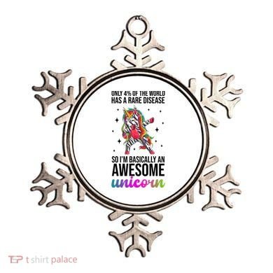 Rare Disease Warrior Unicorn Awareness Ornament