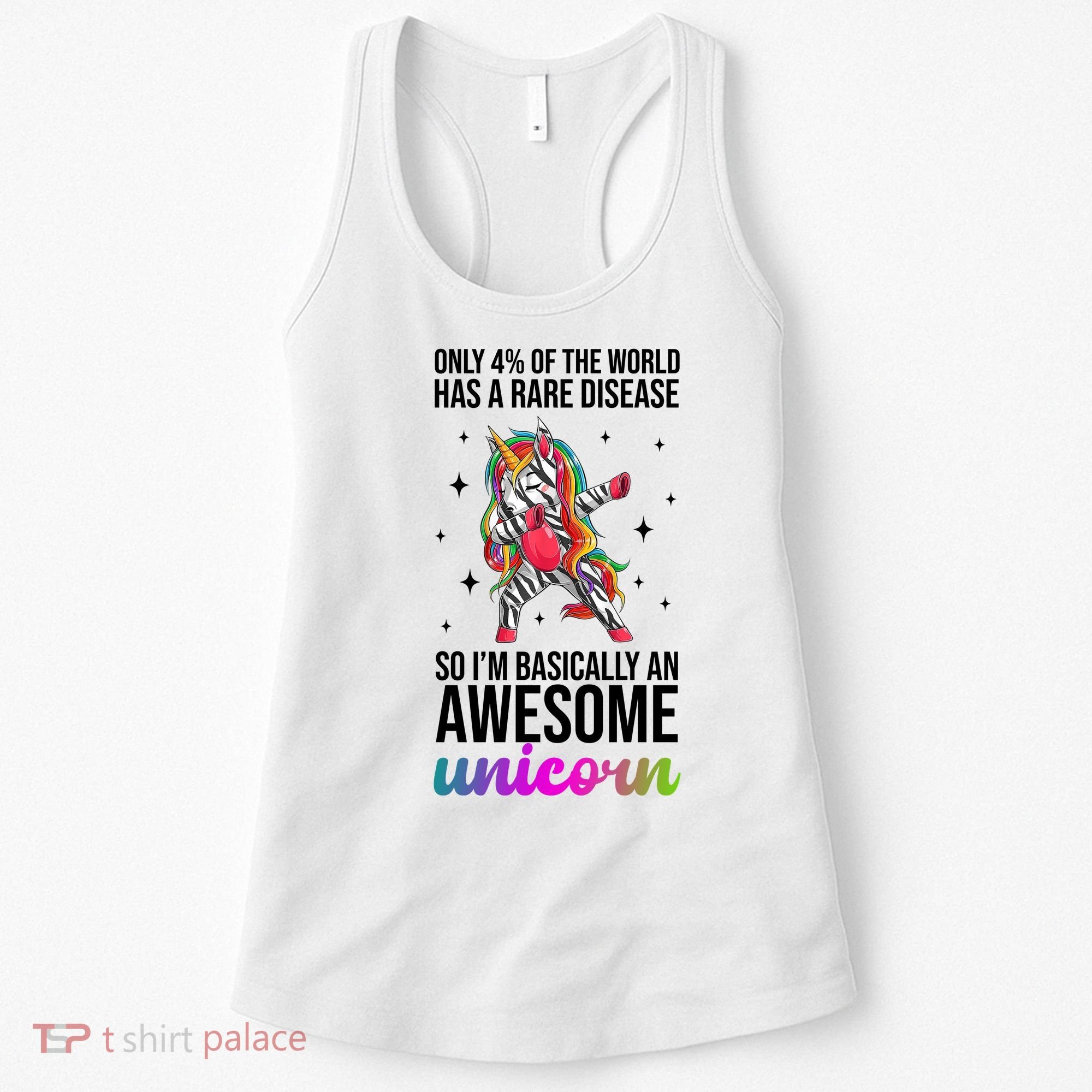 Rare Disease Warrior Unicorn Awareness Women's Tank Top