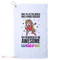 Rare Disease Warrior Unicorn Awareness Golf Towel thumb 0
