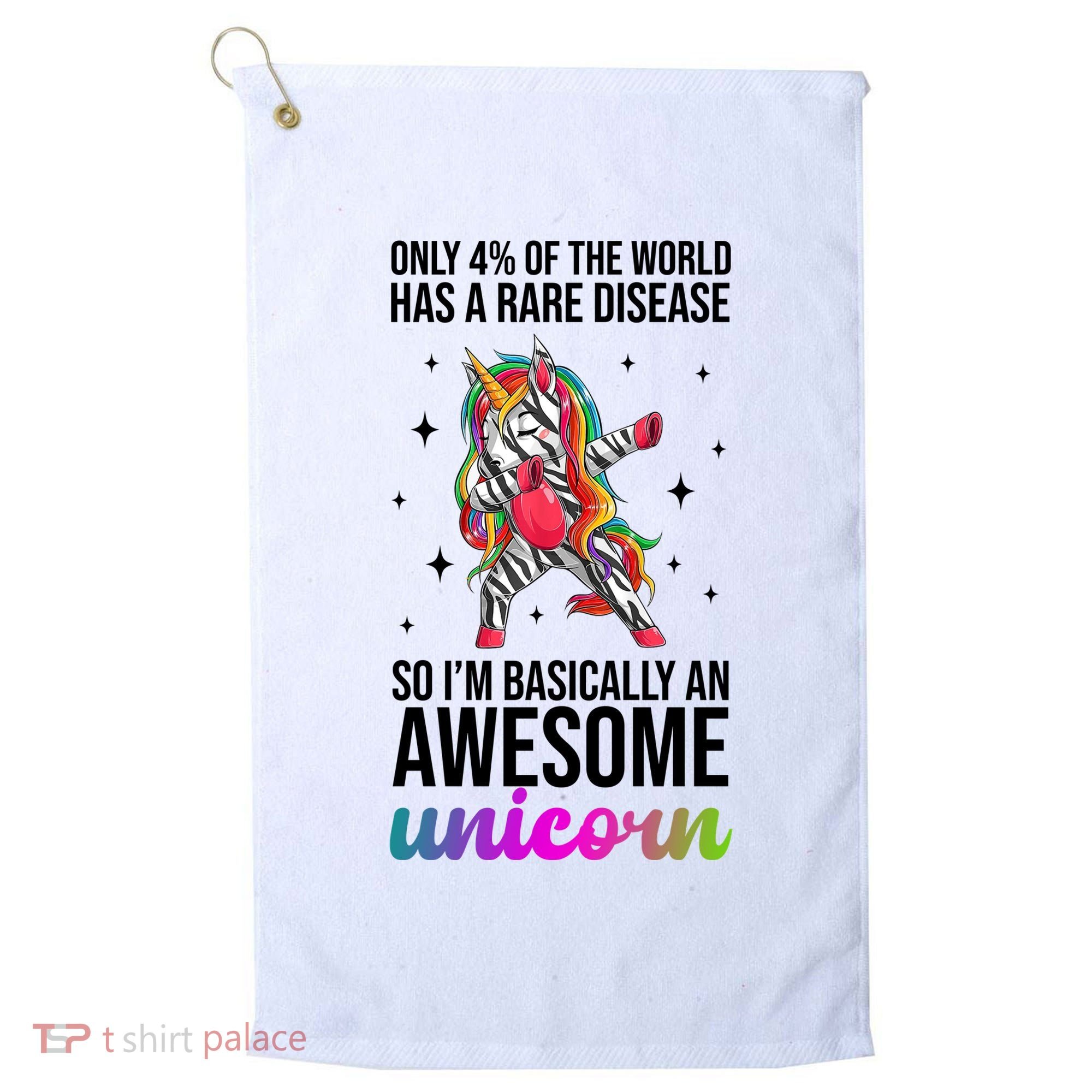 Rare Disease Warrior Unicorn Awareness Golf Towel