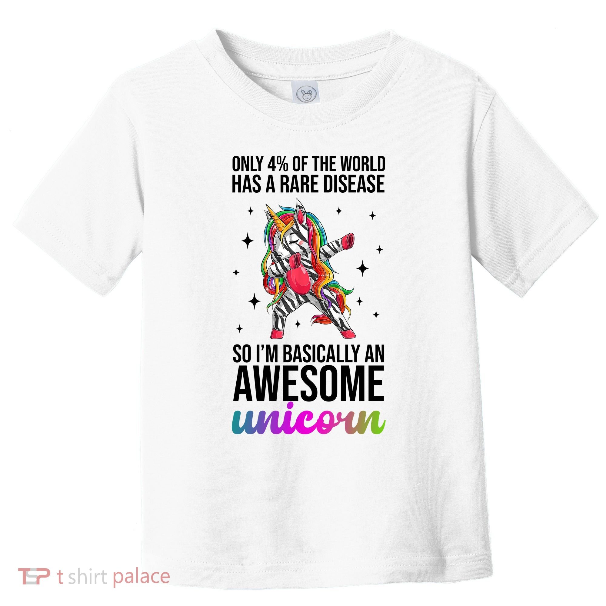 Rare Disease Warrior Unicorn Awareness Toddler T-Shirt