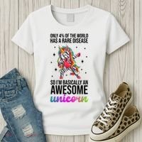 Rare Disease Warrior Unicorn Awareness Women's T-Shirt thumb 3
