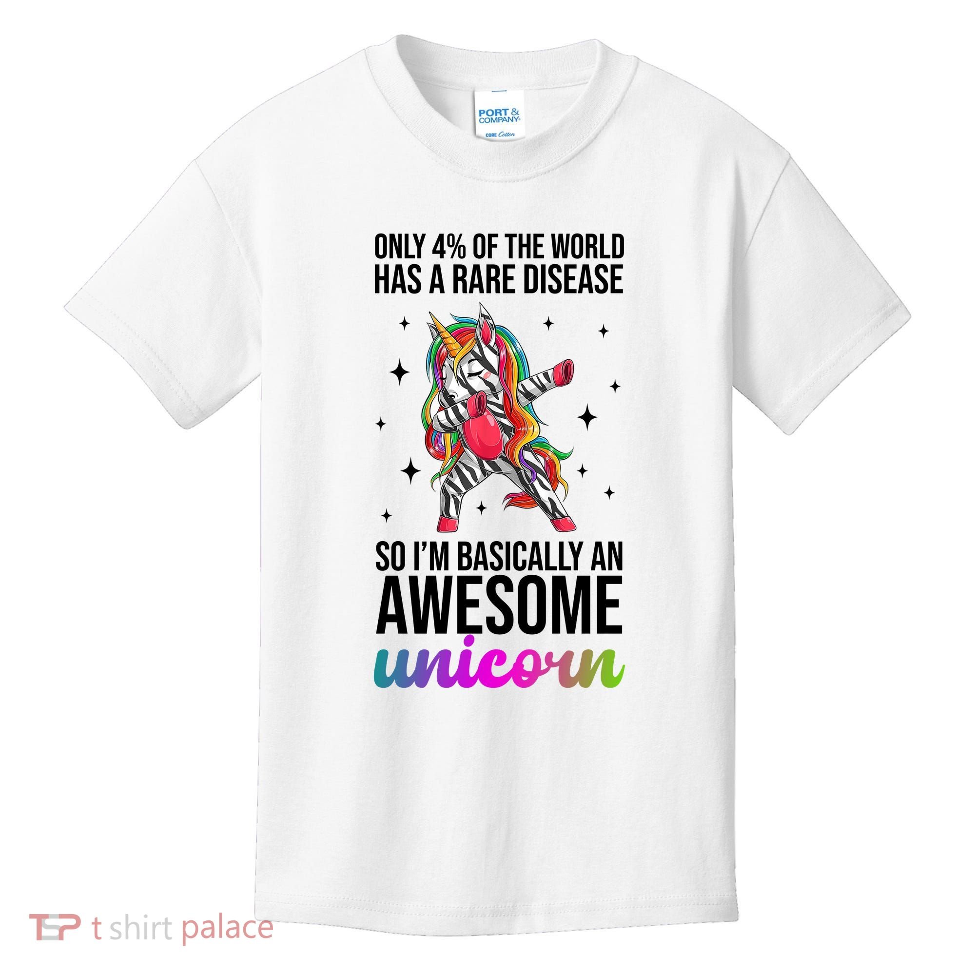 Rare Disease Warrior Unicorn Awareness Kids T-Shirt
