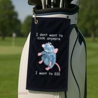 Remy DoesnT Want To Cook Anymore Golf Towel thumb 2