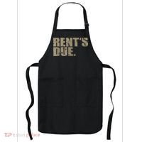 Rent's Due Work Hard Bodybuilder Weightlifting Distressed Apron thumb 0