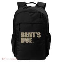 Rent's Due Work Hard Bodybuilder Weightlifting Distressed Backpack thumb 0