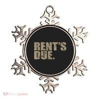 Rent's Due Work Hard Bodybuilder Weightlifting Distressed Ornament thumb 0
