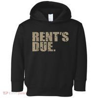 Rent's Due Work Hard Bodybuilder Weightlifting Distressed Toddler Hoodie thumb 0