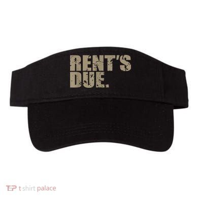 Rent's Due Work Hard Bodybuilder Weightlifting Distressed Visor