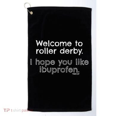 Roller Derby Welcome Golf Towel