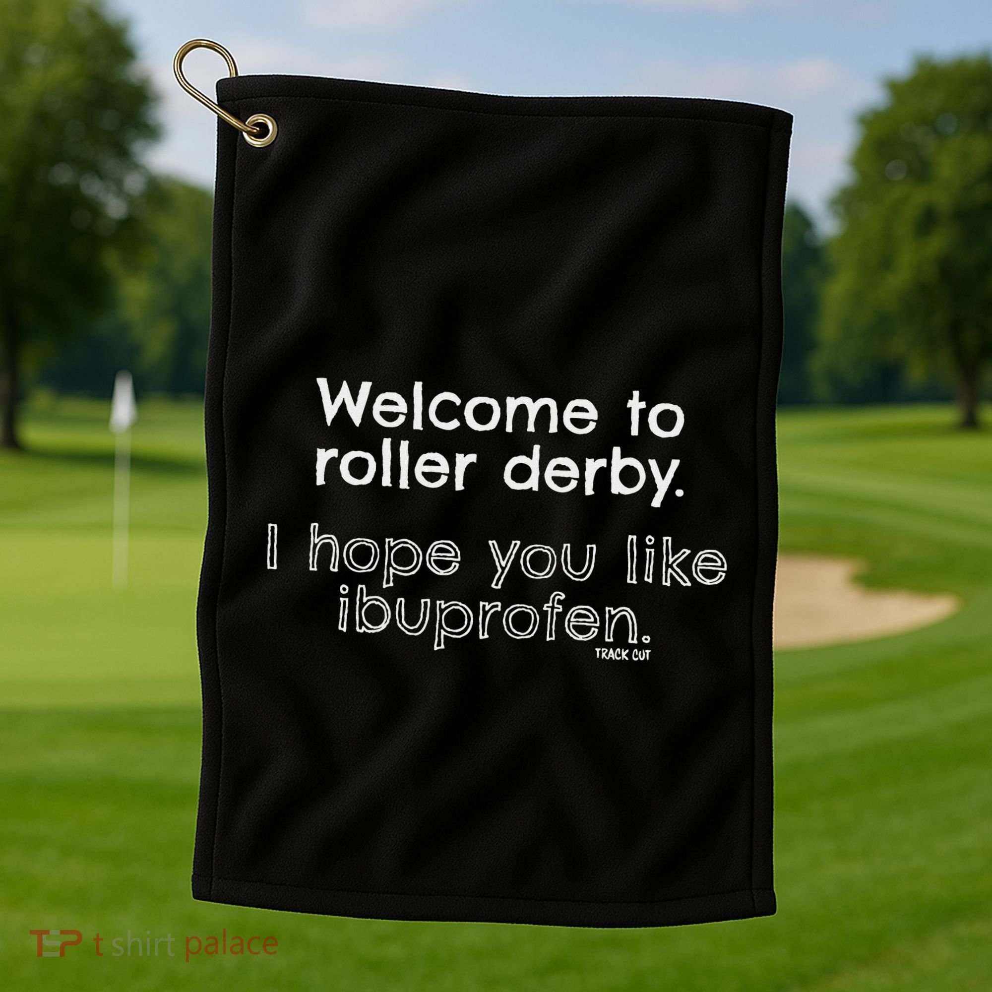 Roller Derby Welcome Golf Towel