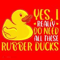 Rubber Duck Yes I Really Do Need All These Rubber Ducks Santa Hat thumb 1