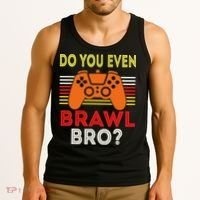 Retro Do You Even Brawl Bro Funny All Star Brawl Star Tank Top thumb 3