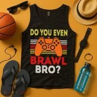 Retro Do You Even Brawl Bro Funny All Star Brawl Star Tank Top thumb 4