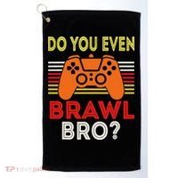 Retro Do You Even Brawl Bro Funny All Star Brawl Star Golf Towel thumb 0