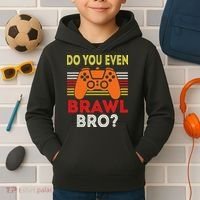 Retro Do You Even Brawl Bro Funny All Star Brawl Star Kids Hoodie thumb 2