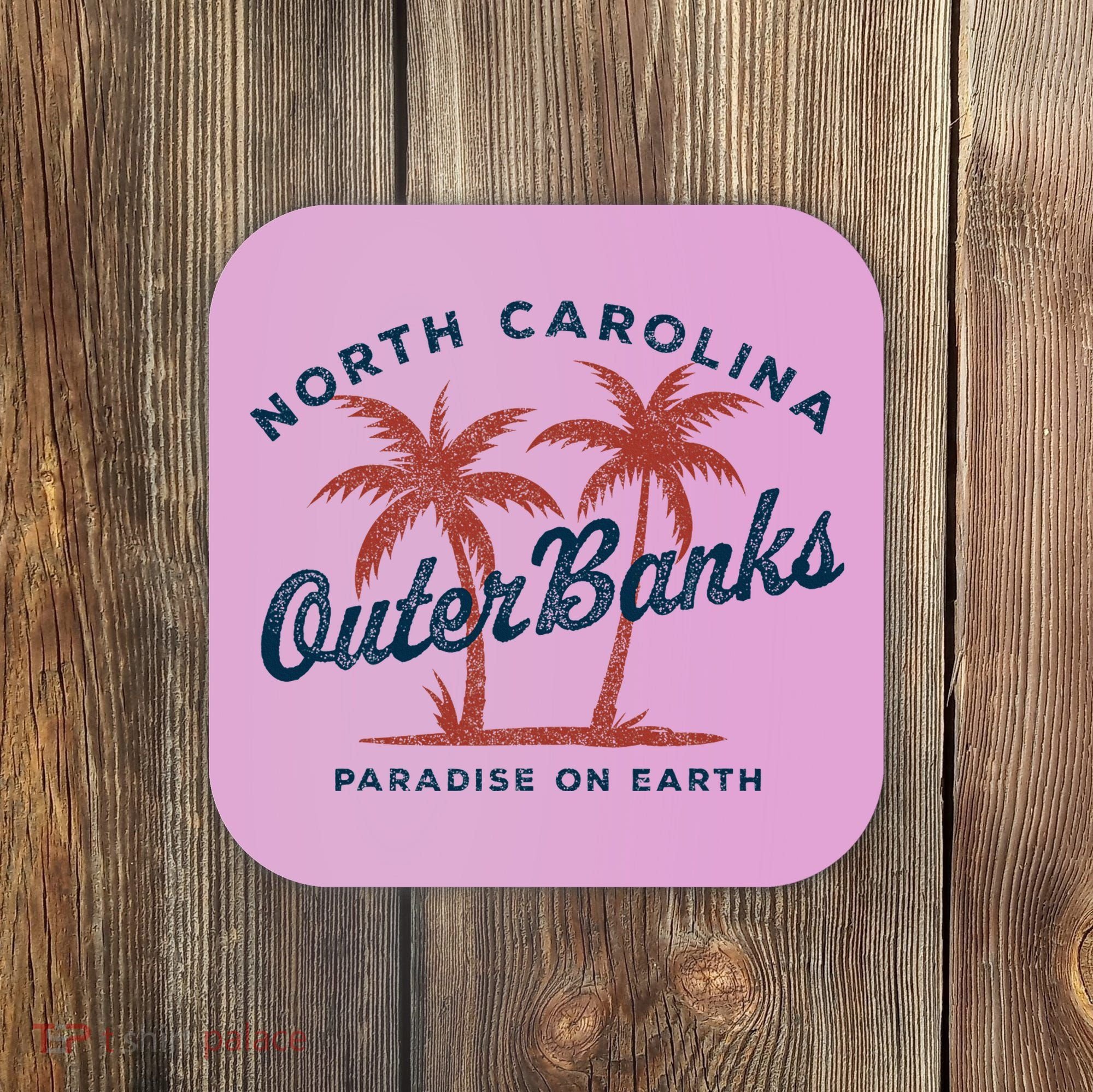 Retro Est 1587 Obx North Carolina Nc Coaster