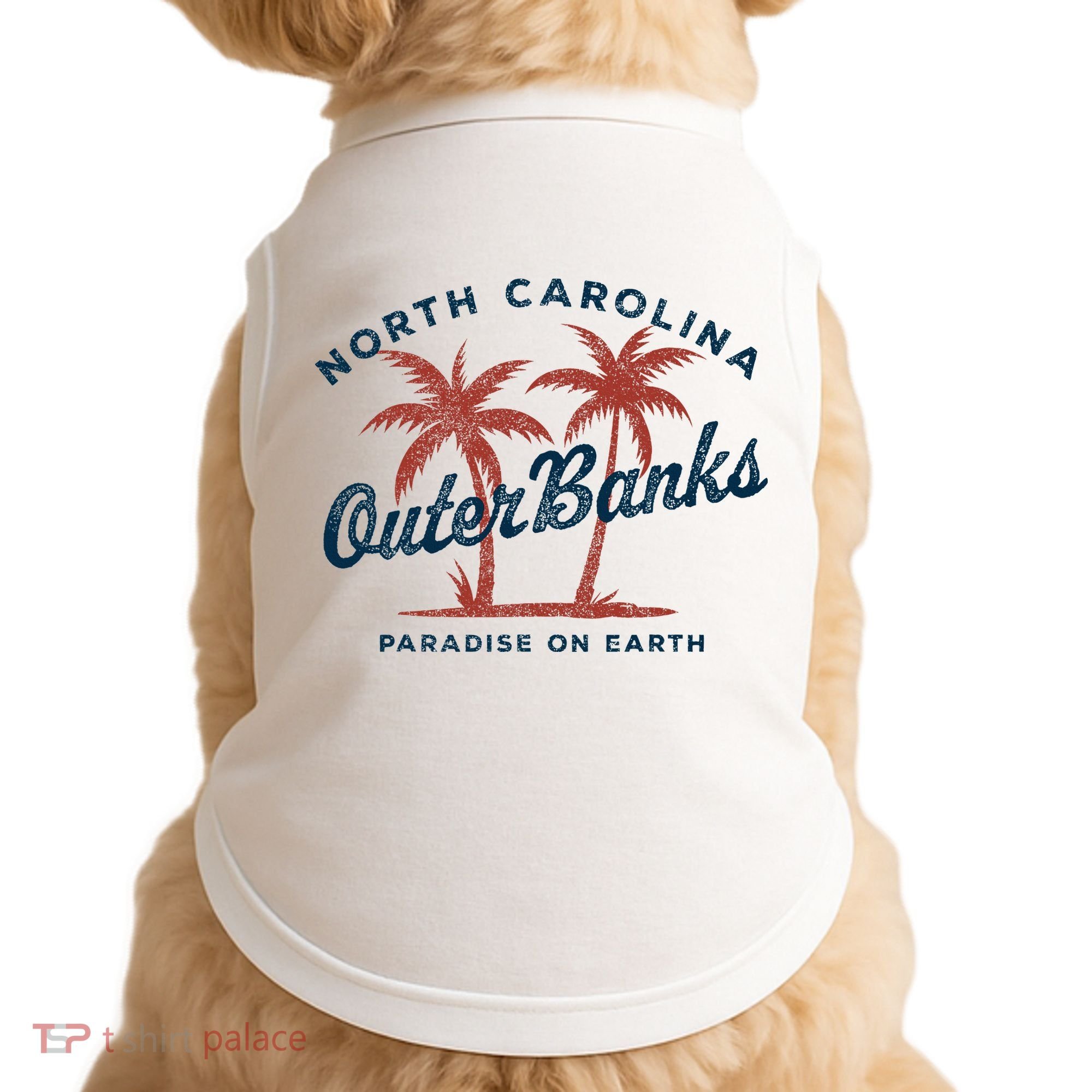 Retro Est 1587 Obx North Carolina Nc Doggie Tank
