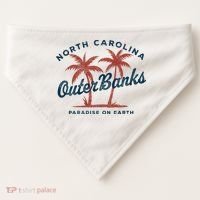 Retro Est 1587 Obx North Carolina Nc USA-Made Doggie Bandana thumb 0