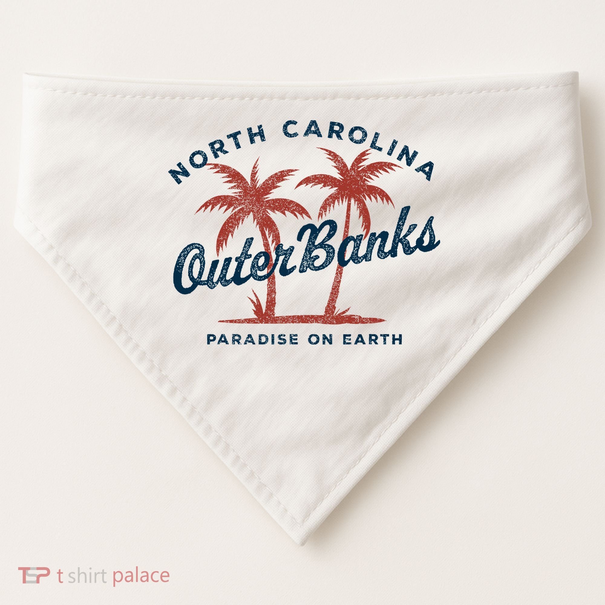 Retro Est 1587 Obx North Carolina Nc USA-Made Doggie Bandana